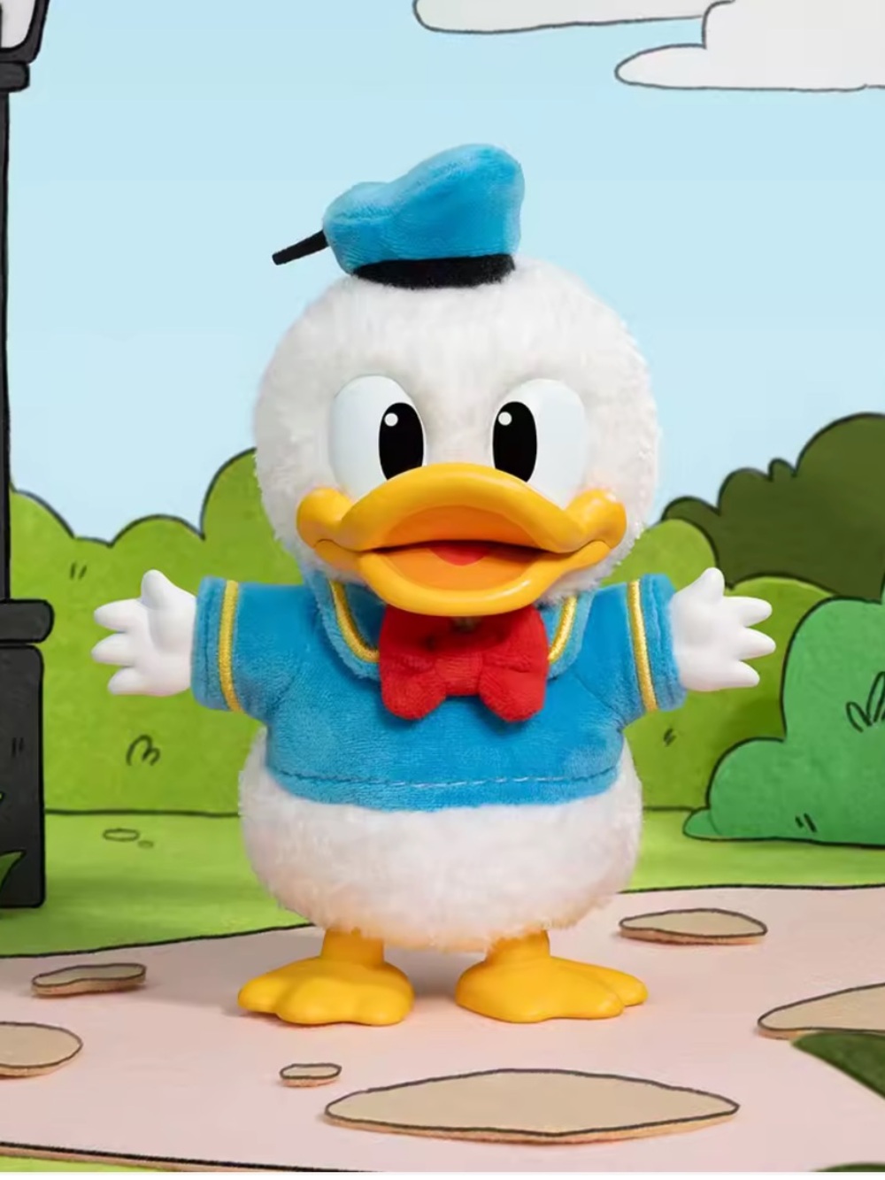 Mickey Gamily Cute Together Donald Duck Keychain